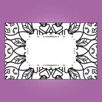 Frame Mandala flower vector