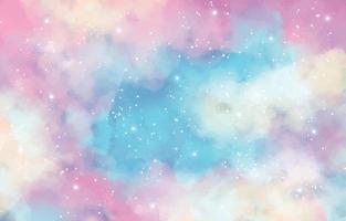 Watercolor Galaxy Background vector