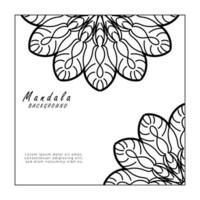 Mandala Background for Coloring Book vector