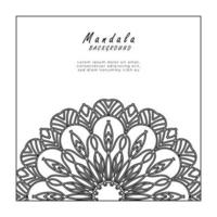 Mandala Background for Coloring Book vector