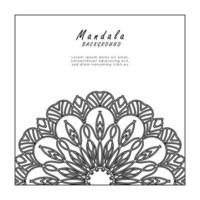 Mandala Background for Coloring Book vector