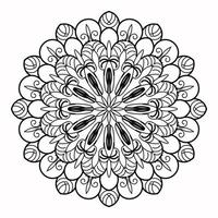 Mandalas for coloring book. Decorative round ornaments vector