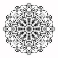 mandalas para colorear libro. adornos redondos decorativos vector