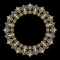 Frame Mandala Flower Art vector