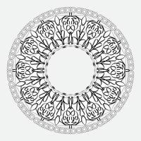 decoración de mandala indio de estilo abstracto vector