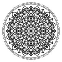 decoración de mandala indio de estilo abstracto vector