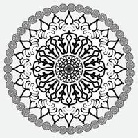 decoración de mandala indio de estilo abstracto vector