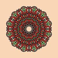 Abstract Style Indian Mandala Decoration vector