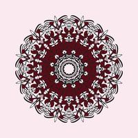 decoración de mandala indio de estilo abstracto vector