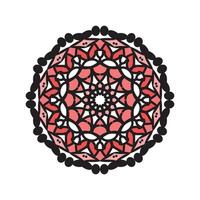 decoración de mandala indio de estilo abstracto vector