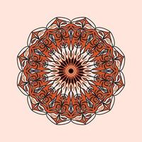 decoración de mandala indio de estilo abstracto vector