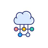 Cloud Connection icon in vector. Logotype vector