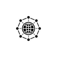 Global Network icon in vector. Logotype vector