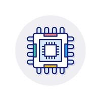 icono de hardware en vector. logotipo vector