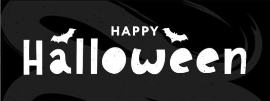 Happy Halloween Text Banner Lettering Holiday Special offer Shop Now vector