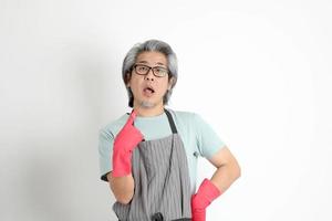 Asian Housekeeper Isolated photo