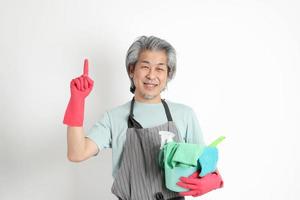 Asian Housekeeper Isolated photo