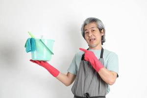 Asian Housekeeper Isolated photo