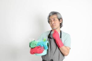 Asian Housekeeper Isolated photo