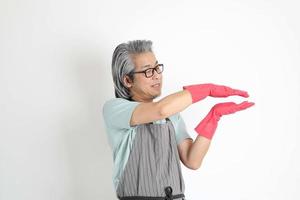 Asian Housekeeper Isolated photo