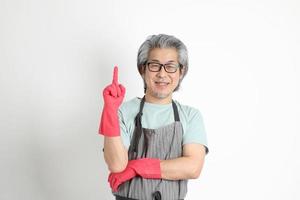 Asian Housekeeper Isolated photo