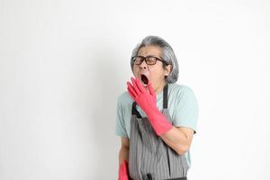 Asian Housekeeper Isolated photo