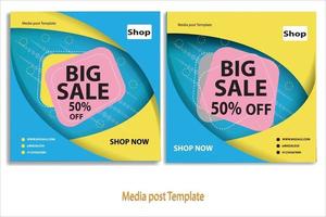 Big sale promotion template design vector