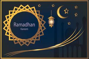 Islamic design with the theme of Ramadan and Eid for media post vector