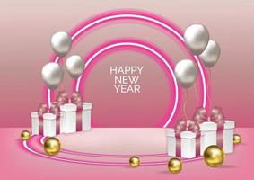 new year product display art vector