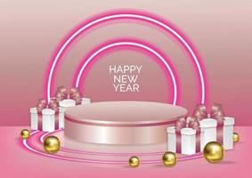 new year product display  background vector