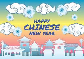 chinese new year art vector background