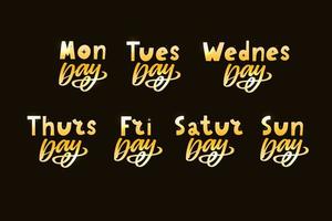 Names of days of the week vector