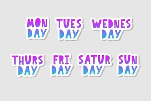 Names of days of the week vector