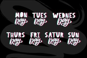 Names of days of the week vector