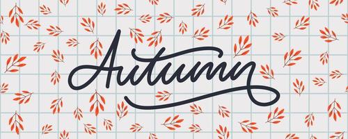 Autumn illustration, banner, vector
