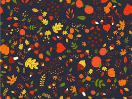 Autumn wallpaper, textile, decoration, texture, forest, print, pattern vector