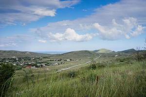 Landscape with a view of the road photo