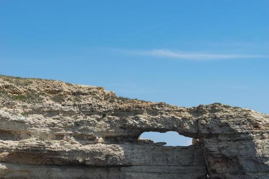 Tarkhankut Cape with beautiful rock formations photo