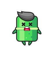 the dead bamboo mascot character vector