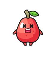 the dead water apple mascot character vector