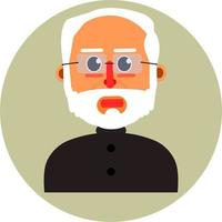 Narendra Modi. pm de la india vector