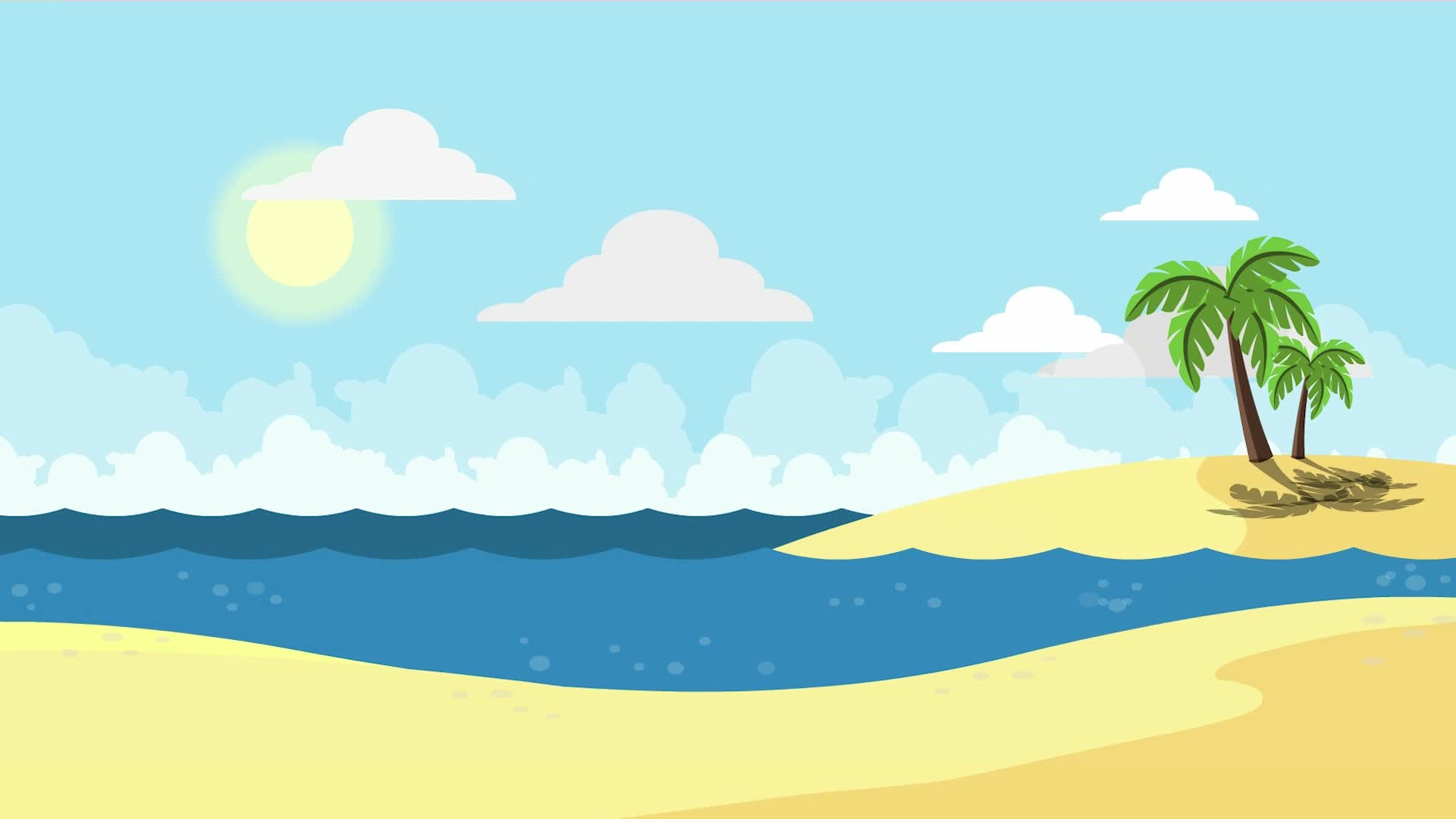 Beach Cartoon Stock Video Footage for Free Download Beach Cartoon Stock Video Footage for Free Download