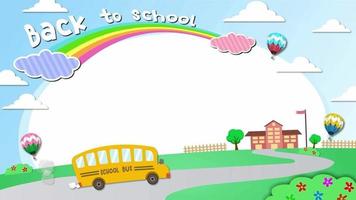 Cartoon Background - Frame School video