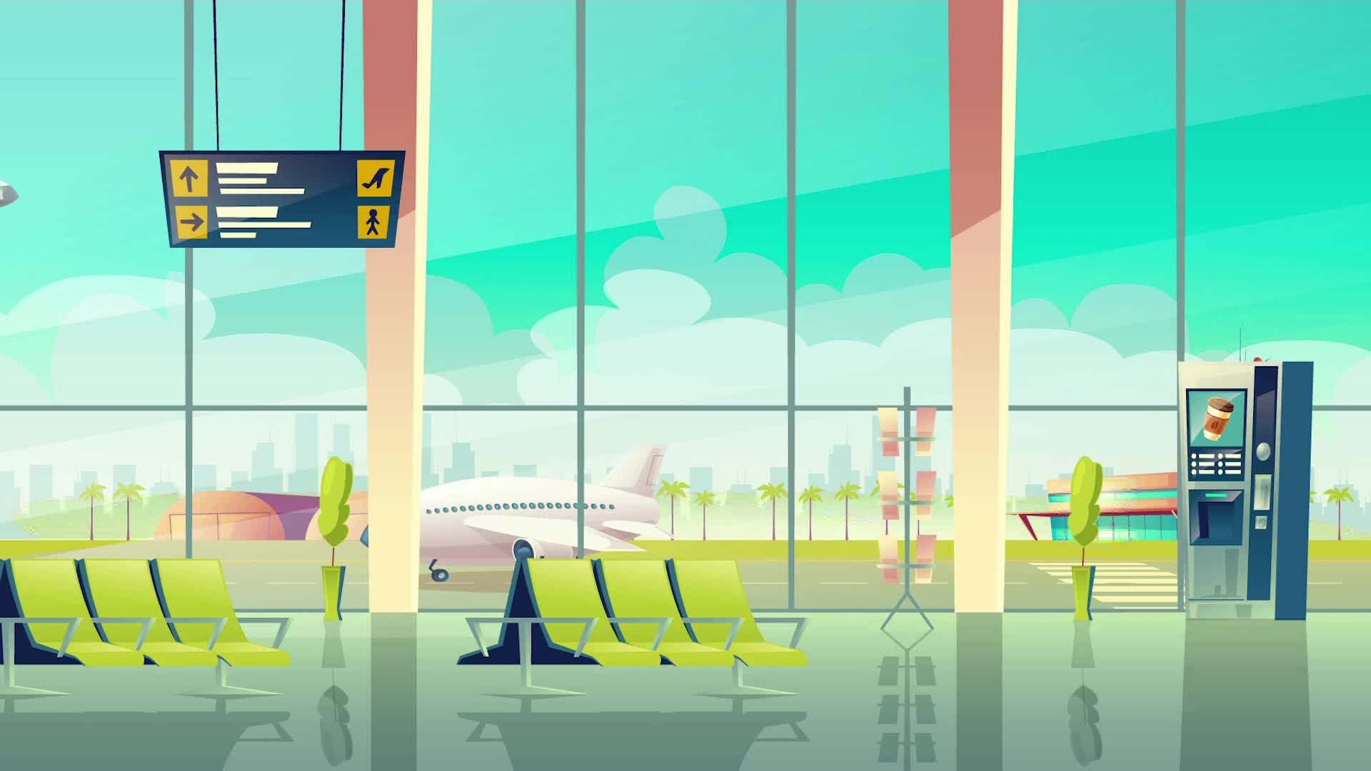 Cartoon Background - Airport Interior 3439988 Stock Video at Vecteezy Cartoon Background - Airport Interior 3439988 Stock Video at Vecteezy