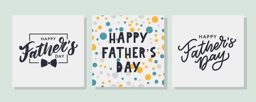Vector hand written quote best Dad ever . Father's day card