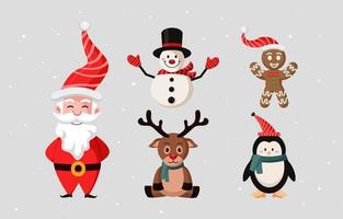 personaje de dibujos animados de navidad vector