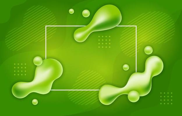 Abstract Liquid Green Background