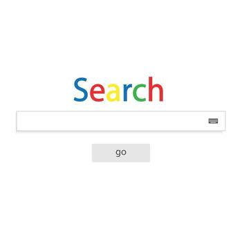 Web search field. Search bar set vector interface elements