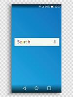 screen of smartphone for user interface design vector