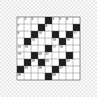 square empty crossword grid vector